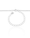 Choker Bolinhas Achatadas Pontos de Luz Cristal Ródio Branco
