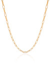 Choker Elos Ovais Banhado a Ouro 18K