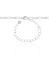 Choker Elos Ovais Ródio Branco