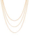 Gargantilha Tripla Elos Banhado a Ouro 18K