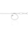 Choker Elos Ovais Ródio Branco