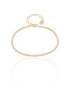 Pulseira Riviera Cristal Banhado a Ouro 18K