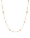 Choker Pontos de Luz Cristal Banhado a Ouro 18K