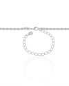 Choker Cordão Baiano 3 mm Ródio Branco