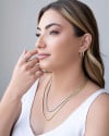 Gargantilha Snake 4 mm Banhado a Ouro 18K