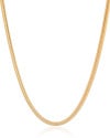 Gargantilha Snake 4 mm Banhado a Ouro 18K