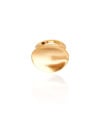 Anel Redondo Liso Tamanho 16 Banhado a Ouro 18K