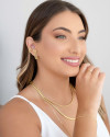 Anel Bolinhas Achatadas Tamanho 18 Banhado a Ouro 18K