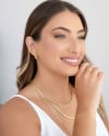 Anel Bolinhas Achatadas Tamanho 20 Banhado a Ouro 18K