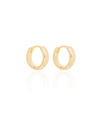 Brinco Argola Lisa 1.3 cm Banhado a Ouro 18K
