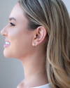Brinco Argola Lisa 1.0 cm Banhado a Ouro 18K