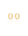 Brinco Argola Lisa 1.0 cm Banhado a Ouro 18K