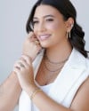 Choker Elos Ovais Lisos Ródio Branco