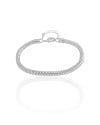 Pulseira Rabo de Rato Ródio Branco