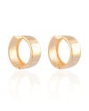 Brinco Argola Lisa Banhado a Ouro 18K
