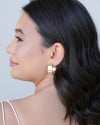 Brinco Argola Lisa Banhado a Ouro 18K