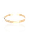 Bracelete Liso 5 mm Banhado a Ouro 18K