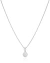 Gargantilha Veneziana Redondo Flat Liso Ródio Branco