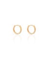 Brinco Argola Lisa 1.3 cm Banhado a Ouro 18K