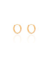 Brinco Argola Lisa 1.4 cm Banhado a Ouro 18K