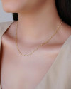 Gargantilha Elos 3 mm Banhado a Ouro 18K - 40 cm