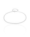 Tornozeleira Grumet 2 mm Ródio Branco