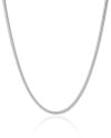 Gargantilha Snake 3 mm Ródio Branco