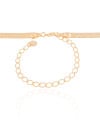 Choker Malha Fita 5 mm Banhado a Ouro 18K