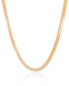 Choker Malha Fita 5 mm Banhado a Ouro 18K