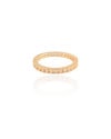 Anel Cravejado Cristal Tamanho 16 Banhado a Ouro 18K