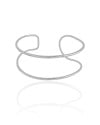 Bracelete Fios Ródio Branco