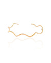 Bracelete Ondulado Banhado a Ouro 18K