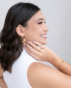 Anel Ondas Tamanho 22 Banhado a Ouro 18K