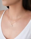 Gargantilha Veneziana Árvore Cravejada Cristal Banhado a Ouro 18K