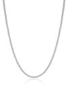 Gargantilha Veneziana 2 mm Ródio Branco