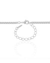 Gargantilha Veneziana 2 mm Ródio Branco