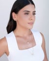 Escapulário Veneziana Espirito Santo Banhado a Ouro 18K