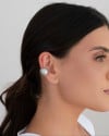 Piercing Abaulado Acetinado Fosco Ródio Branco
