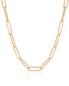 Choker Elos Ovais Banhado a Ouro 18K