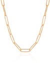 Choker Elos Ovais Banhado a Ouro 18K