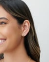 Ear Cuff Redondo Liso Banhado a Ouro 18K