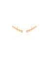 Ear Cuff Redondo Liso Banhado a Ouro 18K