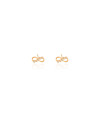 Brinco Infinito Cravejado Cristal Banhado a Ouro 18K