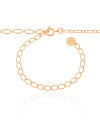 Choker Elos Detalhados 3 mm Banhado a Ouro 18K