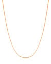 Gargantilha Rabo de Rato 1 mm Banhado a Ouro 18K