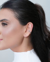Piercing Cravação Inglesa Cristal Ródio Branco