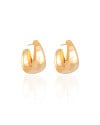 Brinco Argola Gota Lisa 2.5 cm Banhado a Ouro 18K