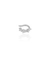 Piercing Gotas Cravejado Cristal Ródio Branco