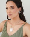 Gargantilha Veneziana Redondo Orgânico Ródio Branco