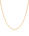 Choker Gomos Ovais Lisas Banhado a Ouro 18K
